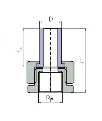 На фото Hi-Therm PP-R female threaded union